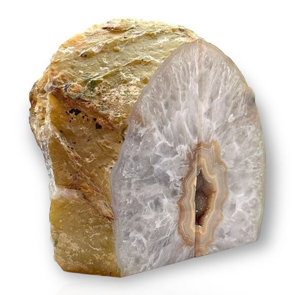 Natural Geode Bookend Butterfly Wings Shape, Unique gift, Weighs 6+ lbs. (EP) - Picture 6 of 15